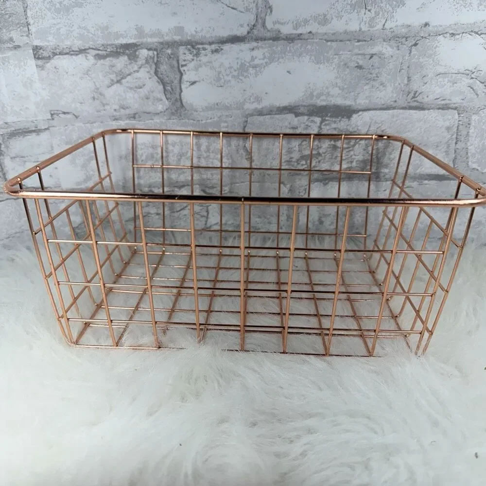 10” Bronze Metal Wire Basket